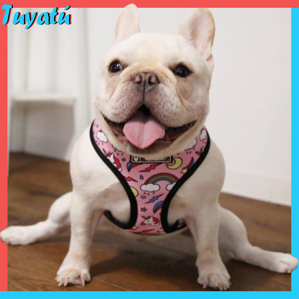Pink Unicorn Small Dog Harness No Pull Dog Vest Harnesses for Medium Small Dogs Harness Leash Set Pets Puppy French Bulldog Pug