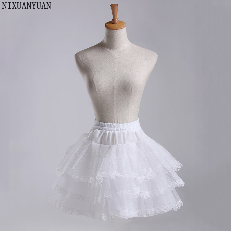 NIXUANYUAN Flower Girls Underskirt Cosplay Party Short Dress Petticoat Lolita Petticoat Ballet Tutu Skirt Rockabilly Crinoline