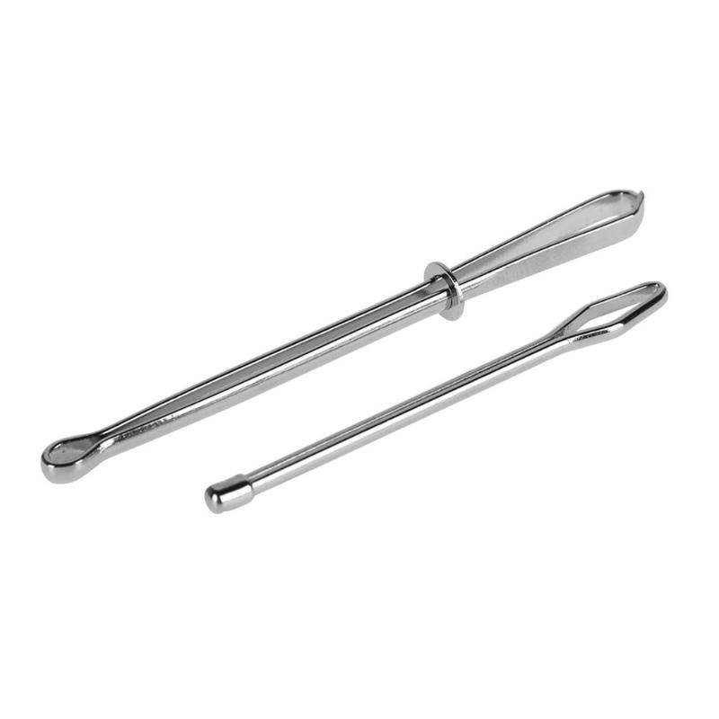 2pcs/set Stainless Steel Cited Clips Elastic Belt Wearing Rope Weaving Tool Sewing Accessories