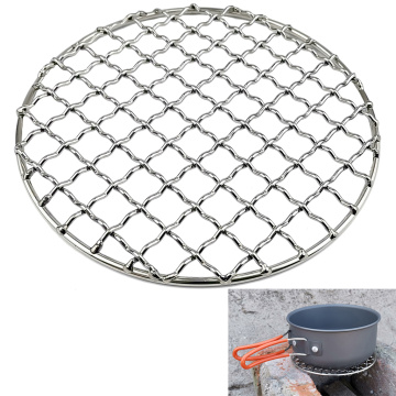 Stainless Steel Barbecue Grill Net Meshes Grate Wire Net Camping Hiking Outdoor Grill