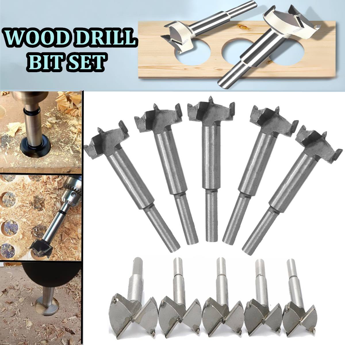 1pcs Forstner Wood Drill Bit Self Centering Hole Saw Cutter Woodworking Tools Set 14mm-65mm Hinge Forstner Drill Bits