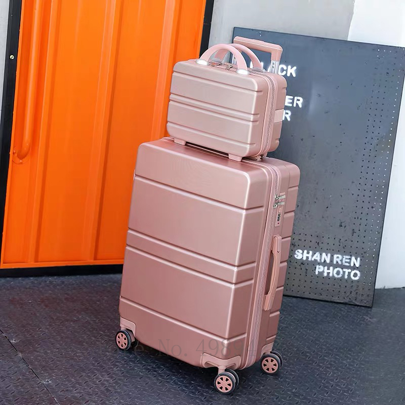 NEW Luggage set Travel suitcase trolley luggage bag 20''carry on Cabin Rolling luggage spinner wheels Women fashion trolley case