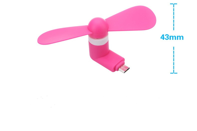 Creative Mini Portable Micro USB Fan 5v 1w Mobile Phone USB Gadget Fans Tester For Android