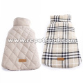 Reversible British style Plaid Dog Vest Winter Coat