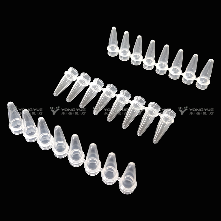 0 2ml 8 Strips Pcr Tube Flat Cap Clear