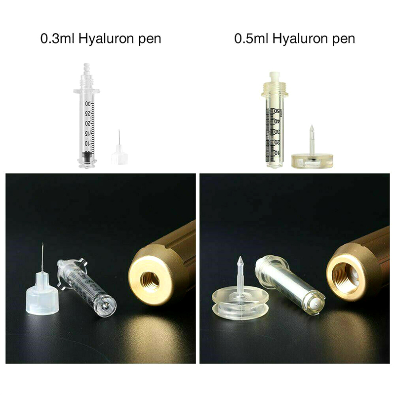 0.3ML Disposable No Needle Ampoule Head Syringe For Lip Enhancement Injection Wrinkle Removal Filler Hyaluron Pen Mesotherapy Gu