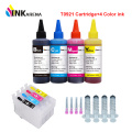 T0921N Ink Cartridge For Epson CX4300 TX119 TX117 C91 TX106 TX109 T26 T27 Cartridges Refillable T0921 + 100ml Printer Refill Ink