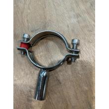 Stainless steel round pipe holder with handle