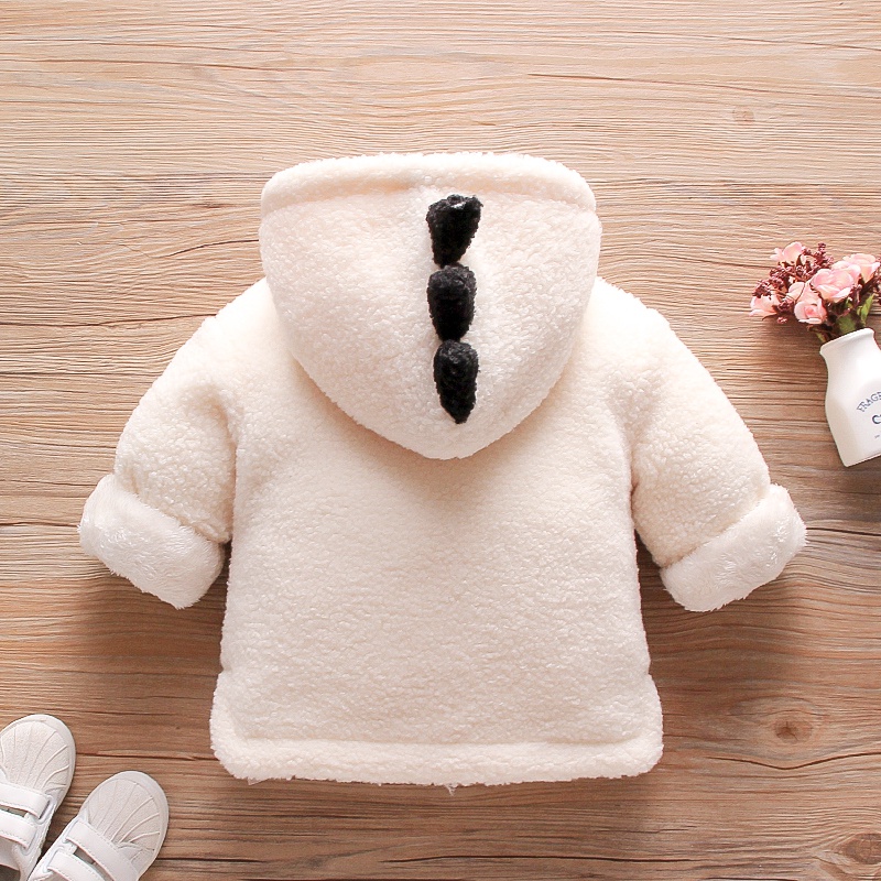 PatPat New Arrival Winter Baby Girl casual Coat & Jacket Warm Winter Hooded Cotton Fashion Long Sleeve Infant Clothing Outfits
