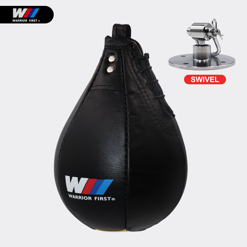 Boxing Speed Ball Pear Shape Top Quality Leather Speed Bag Boxing Punching Bag Swivel Speedball Exercise Fitness Training Ball