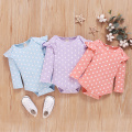 Newborn Baby Girls Long Sleeve Polka Dot Romper Fashion Romper for Toddler Baby Girls Spring Autumn Jumpsuits Clothing