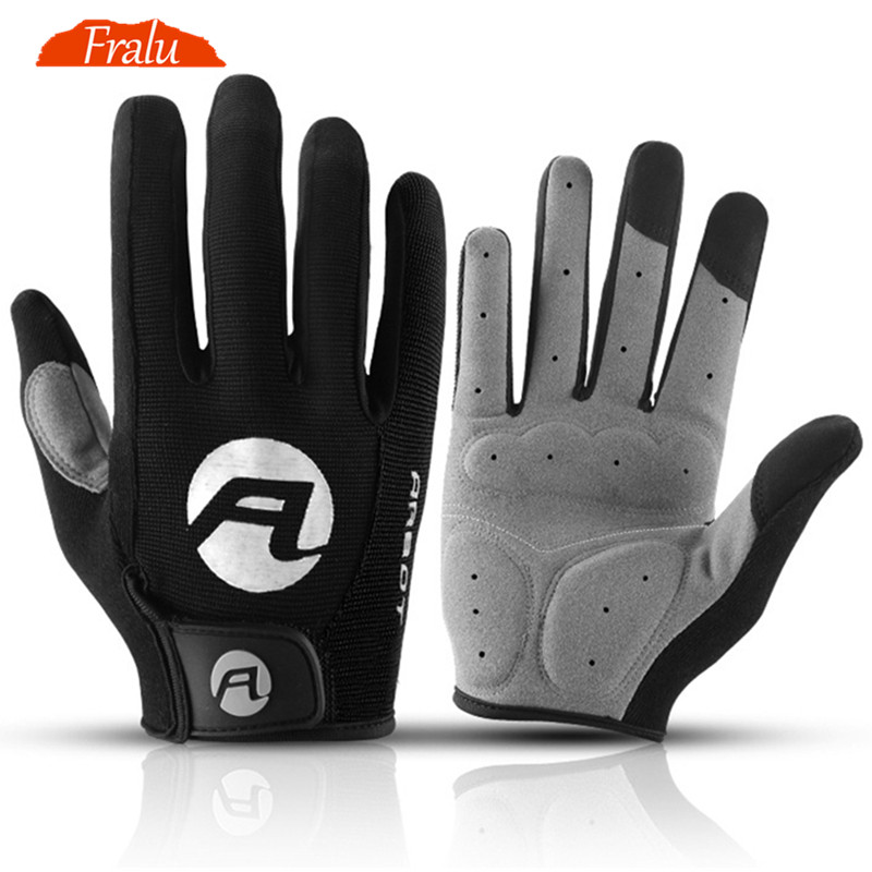 Cycling Gloves For Men Touch Screen Anti-slip Anti-shock Breathable Male Full Finger Gloves Sport Fitness Bike Motorcycle Gloves