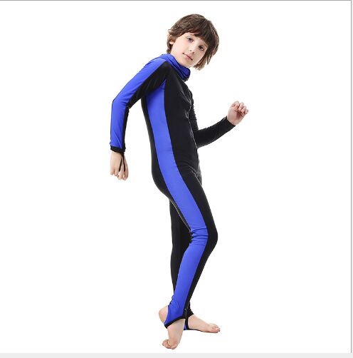 SBART Nylon Long Sleeves Kids Wetsuits Diving Suits for Boys/Girls Children Rash Guards One Pieces Surfing Swim Snorkel children