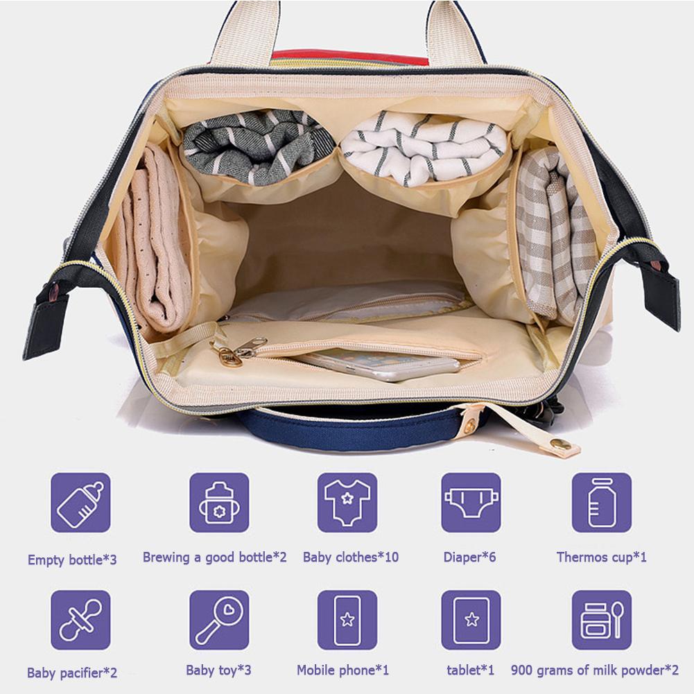 Large Capacity Mummy Diaper Bags Zipper Mother Travel Backpacks Maternity Handbags Pregnant Women Baby Nappy Nursing Diaper Bags