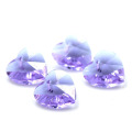 Beading Beads Chinese 10/14mm Purple Glass Czech Crystal Heart Loose Beads Diy Lampwork Crystals Fashion Pendant Wholesale AX001
