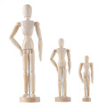 1pc Joints Wooden Dummy Mannequin Toys for Grownups Dolls Puppets Blockhead Articulated Wooden Manikin Model Robot Action Figure