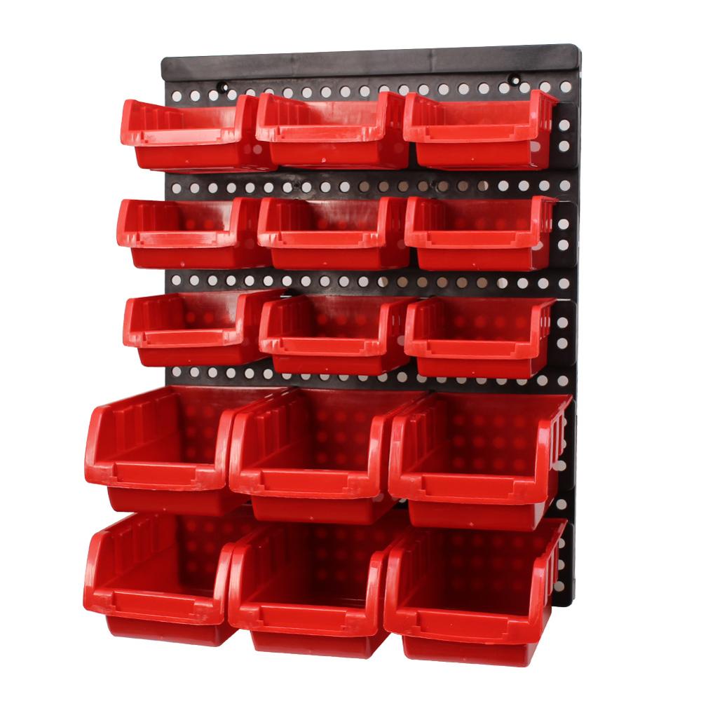 ABS Wall-Mounted Storage box Tool Parts Garage Unit Shelving Hardware screw Tool organize Box Components tool box