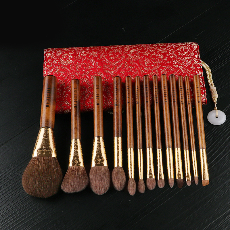 MyDestiny Luxurious Traditional Brush Set 13-Brushes Super Soft Australian Squirrel Hair Face Eye Brushes - Beauty Makeup Tools