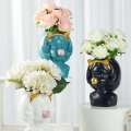 14.5*24.2cm Creative Nordic style Resin vase Cute girl bubble gum Decorative flower pot modern lovely Art decoration Flower