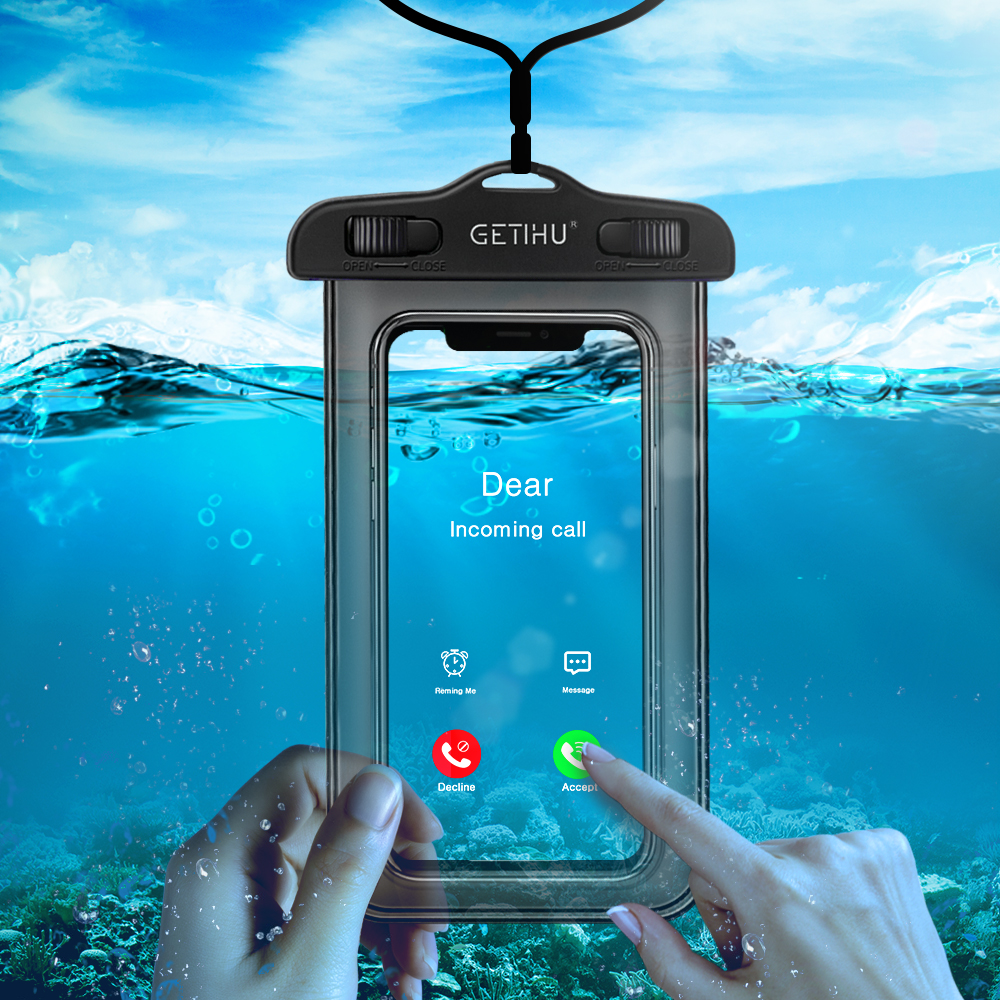 GETIHU Universal Waterproof Case Mobile Phone Cover Coque Water Proof Pouch Bag For iPhone 12 11 Pro Max 8 Plus Samsung Xiaomi