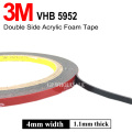 1 roll 3M VHB #5952 Double-sided Acrylic Foam Adhesive Tape Automotive 3 Meters Long 4mm width