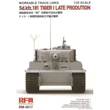 [Rye Field Model] Ryefield Model RFM RM-5017 Workable Tracks Tiger I (Late Production)