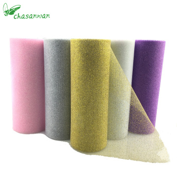 CHASANWAN Glitter Sequin Tulle Roll 10Yds 15cm Spool Tutu Wedding Decoration Organza Laser DIY Crafts Birthday Party Supplies.Q