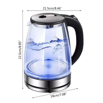 Automatic Electric Kettle Glass Tea Bottle 1500W High Power Fast Boiling Auto