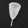 Reusable Soft Cup Silicone Menstrual Cup Big And Small Sizes Women Feminine Hygiene Health Care Supplies Pink Purple Clear