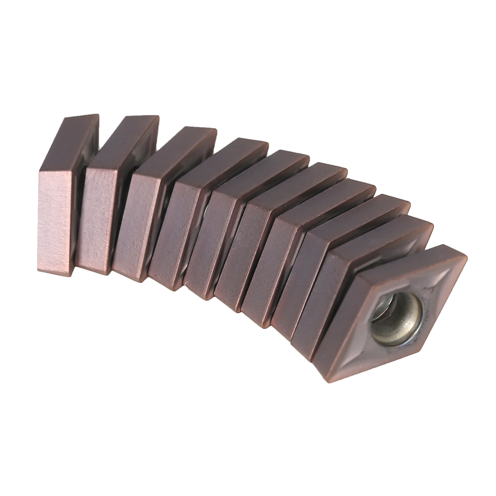 10PCS/box Carbide Inserts Cutter Turning Inserts Tool DCMT0702 YBC205 CNC Blades Set for Lathe Turning Boring Tool