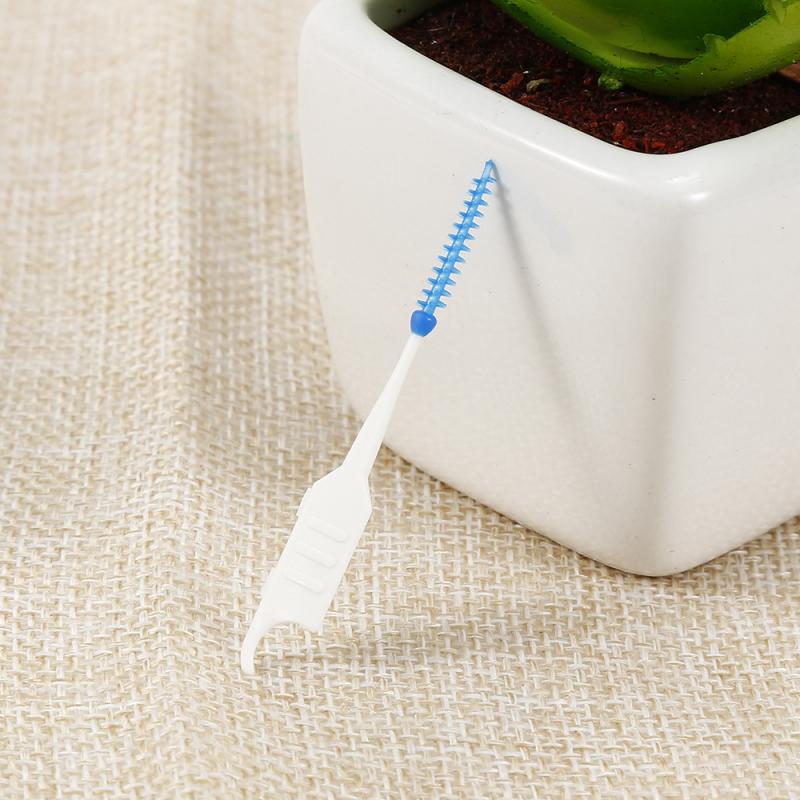 200/120/40pcs Dual Clean Dental Floss Head Hygiene Interdental Brush Toothpick Adults Interdental Brush Clean Oral Care