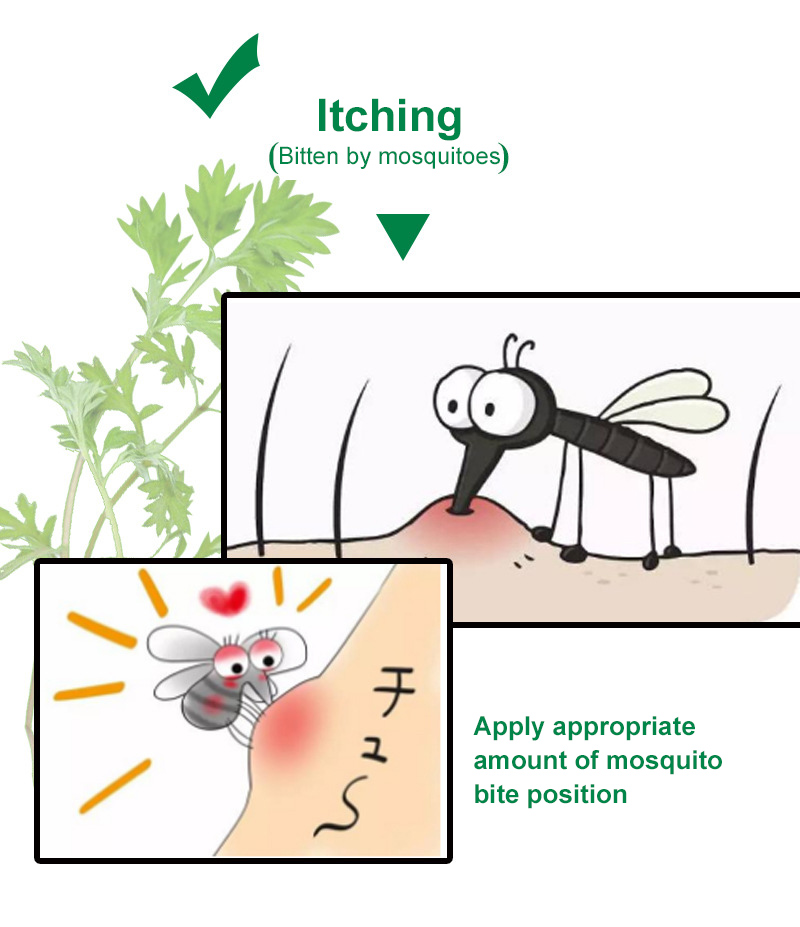 Mugwort cream anti-mosquito bites itching Wormwood Antibacterial Cream cream cool oil wormwood balm Refreshing Essential Oil