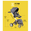 Dsland High View Baby Stroller Portable Can Lie Two-Way Four-Wheel Shock Absorber Baby Cart Folding Umbrella Car Baby Carriage