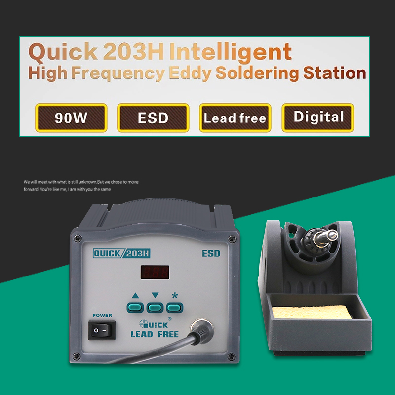 Quick 203H 90w Digital Intelligent High Frequency Eddy Hot Air Soldering Station