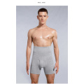 2 Pairs of pure cotton thermal insulation + men's briefs with high waist and abdomen lengthening sport boxers