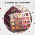 Christmas Gift 20 Colors Eyeshadow Makeup Shimmer Glitter Palette Christmas Tree Matte Brighten Delicate Smooth Eyeshadow TSLM1