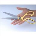 Hot Sale 9.5 Scissor Gold Handle Stainless Steel Tailor Sewing Scissors Blade Dressmaking Shears Fabric Craft Cutting Textile
