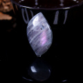 1PC Natural Leaf Shape Labrodite Crystal Purple Shine Moonstone Polished Gemstone Healthy Quartz for making Necklace