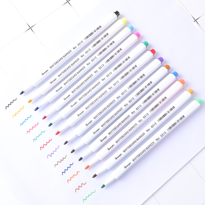 12 colors white board marker pen children drawing marker colorful office pen liquid chalk erasable glass ceramics marker erasble