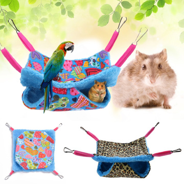 Warm Pet Hammock Squirrel Hanging Bed House Mat Hamster Blanket Nest for Rat Small Animal Cage House Pet Toys 7A2692