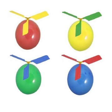 Outdoors Random Color Traditional Classic Balloon Airplane Helicopter For Kids Child Party Bag Filler Flying Toy