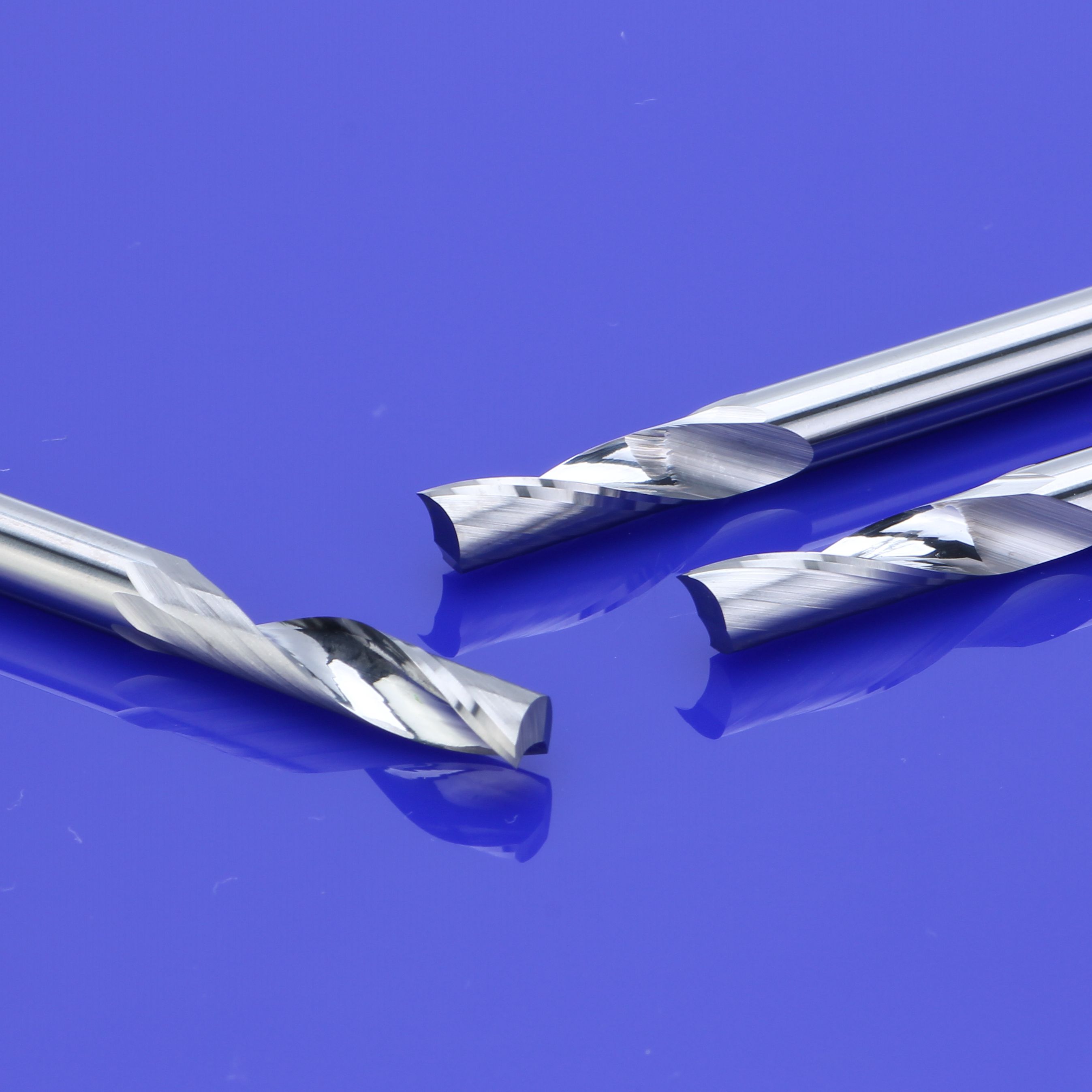 5pcs 4mm Single Flute Milling cutter for Aluminum CNC Tools Carbide alucobond End mill Router bits,aluminum composite panels