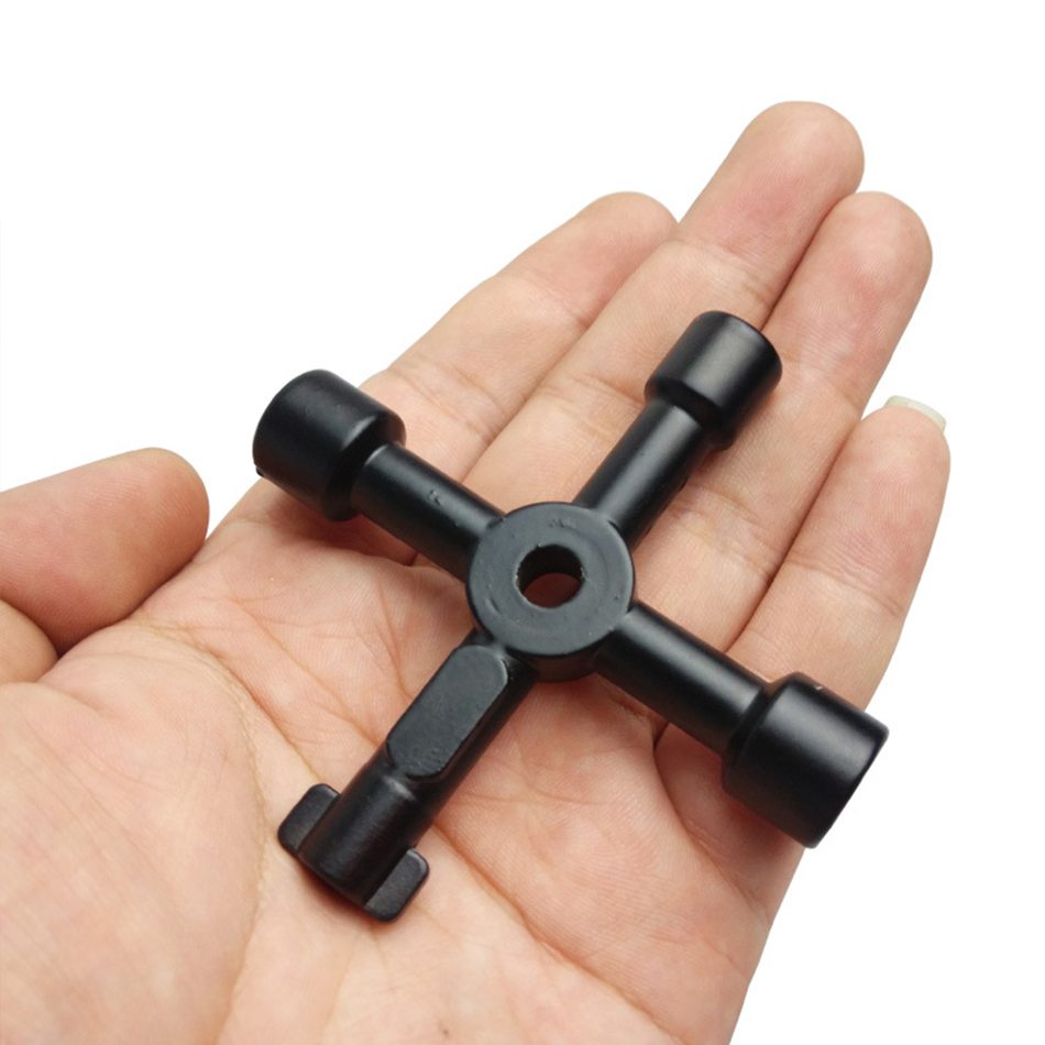 Multifunctional cross triangle key wrench water meter valve square hole key Electric cabinet wrench key