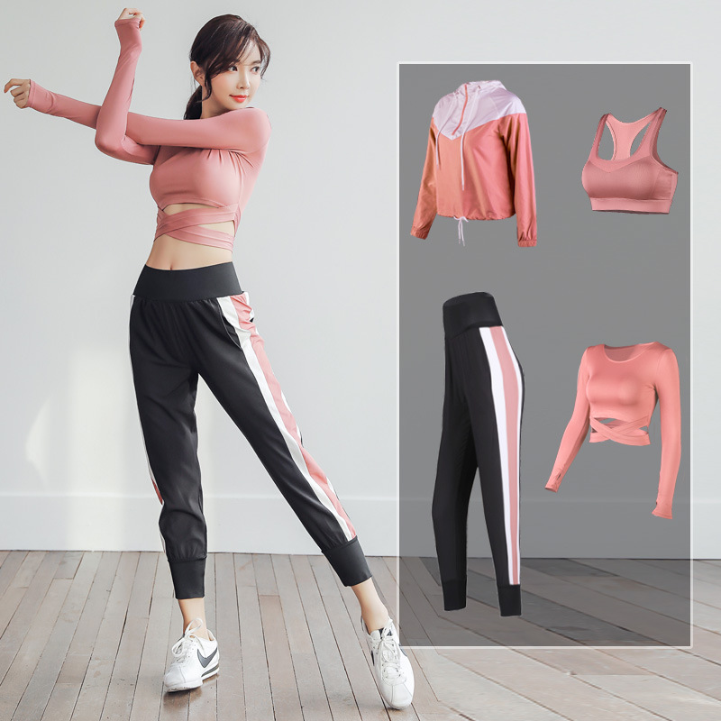 5 Piece Yoga Sets Gym High Elastic Fast Drying Running Sport Ropa Deportiva Mujer Fitness Wear for Women