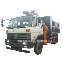 Dongfeng Dump Truck with Articulated 6.3Tons XCMG Crane