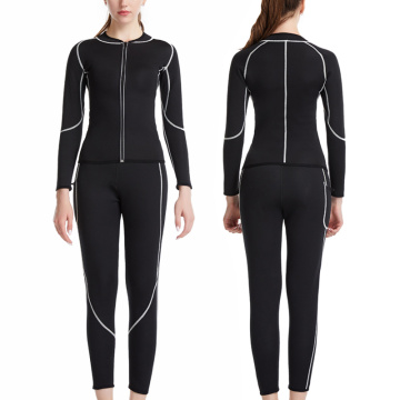 Body Shapers New Brand Tracksuit Thermal Underwear Women Winter Fast Dry Neoprene Sweat Sauna Long Johns Women Warm Fitness Sets