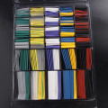 500PCS Polyolefin 2:1 Heat Shrink Tube Electrical Wrap Wire Cable Sleeving Kit Shrinkable Tubing Assortment Set