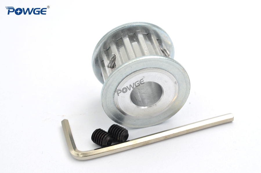 POWGE Trapezoid 15 Teeth T5 Timing Synchronous pulley Bore 5/6/6.35/7/8/10/12/14mm for belt width 10/15mm Gear Wheel 15T 15teeth