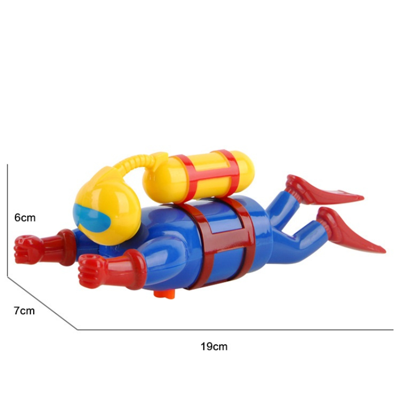Baby bath toys Wind Up Lovely Diver Clockwork Chain Swimming Water Bath Toy Educational Toys for Children Kids water toys