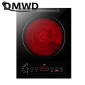 DMWD Desktop Bulit-in Electric Ceramic Hob Burner Electromagnetic Induction Cooker Embedded Hotpot Heating Stove Cooktop Oven EU